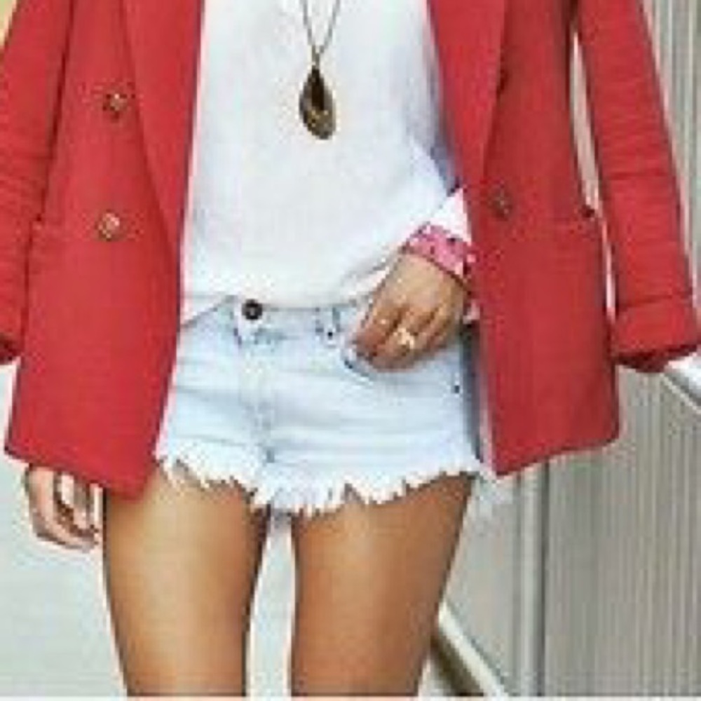 Zara Premium Wash TRF Jean Short-Shorts